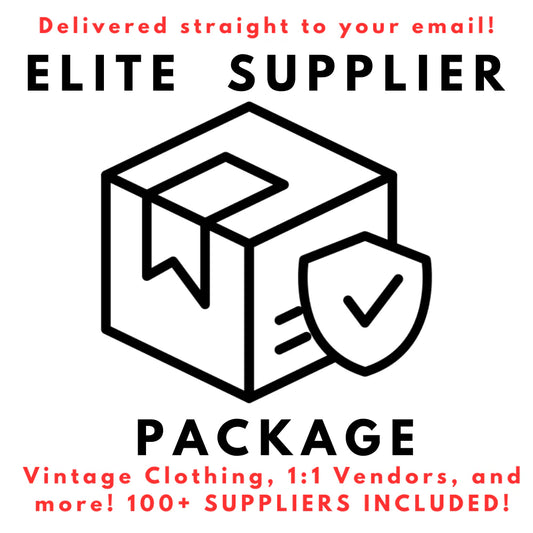 *Elite Supplier Package (+100 Suppliers Included)